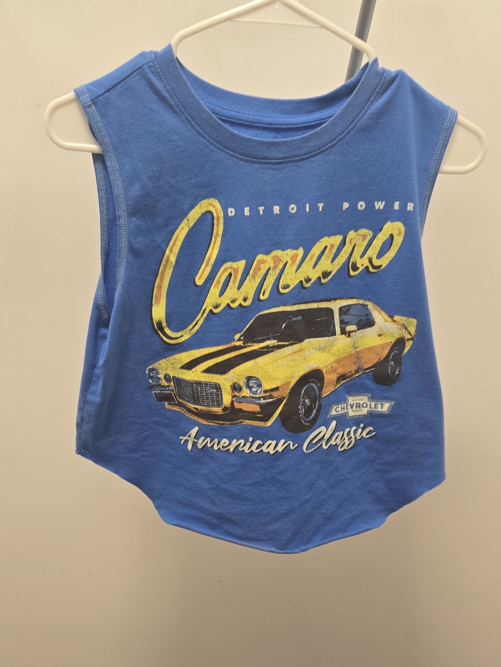 Camaro Graphic Muscle Tank Top - Blue